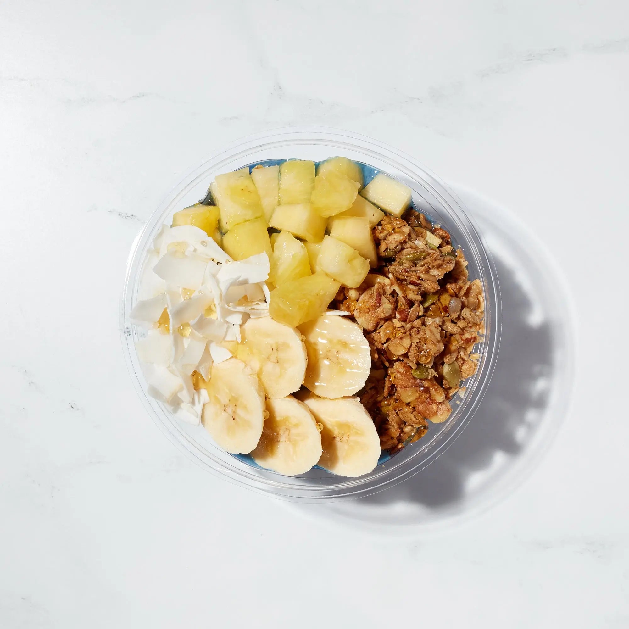 Blue Mystique Bowl with Bananas and Granola