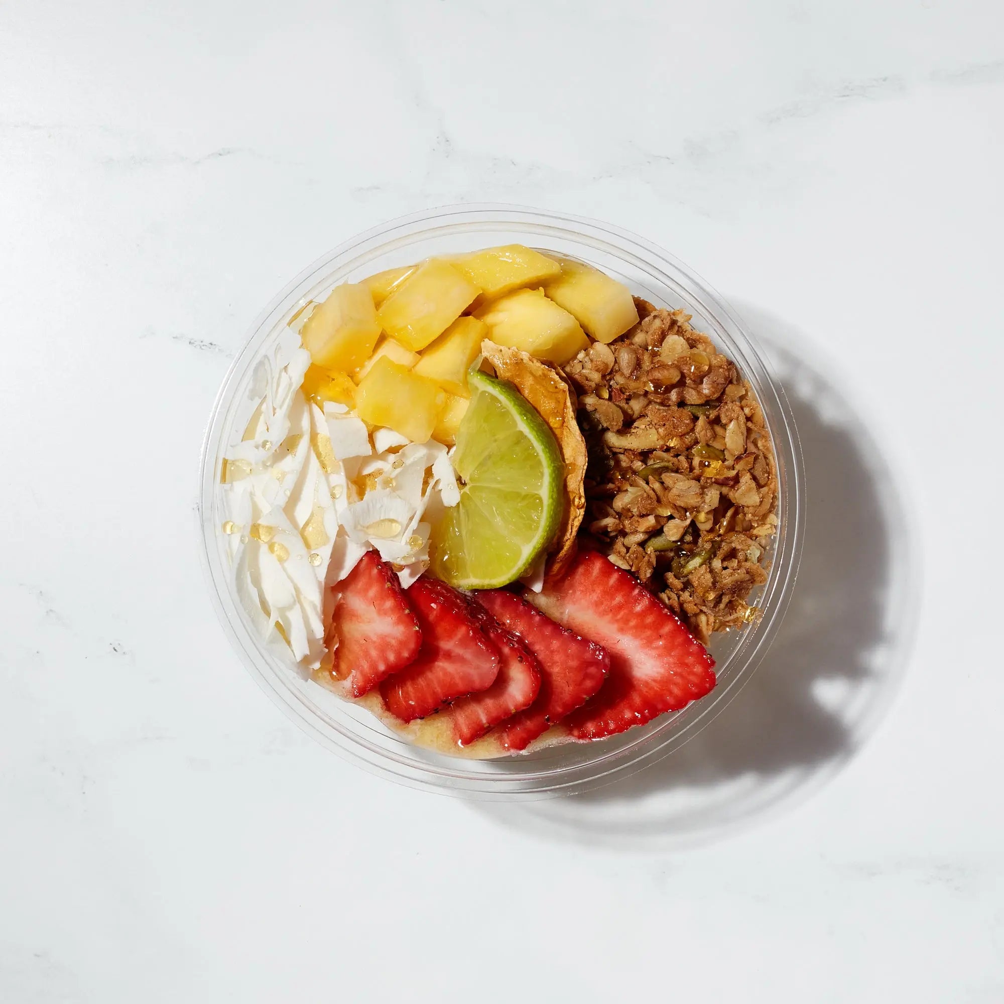 Mango Tango Bowl with Strawberries and Granola