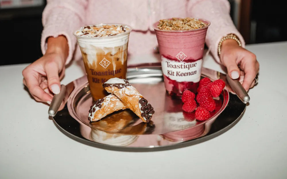 The Cannoli Cloud Coffee and the Raspberry Crumble Smoothie