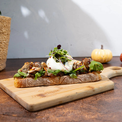 Mushroom and Burrata Toast