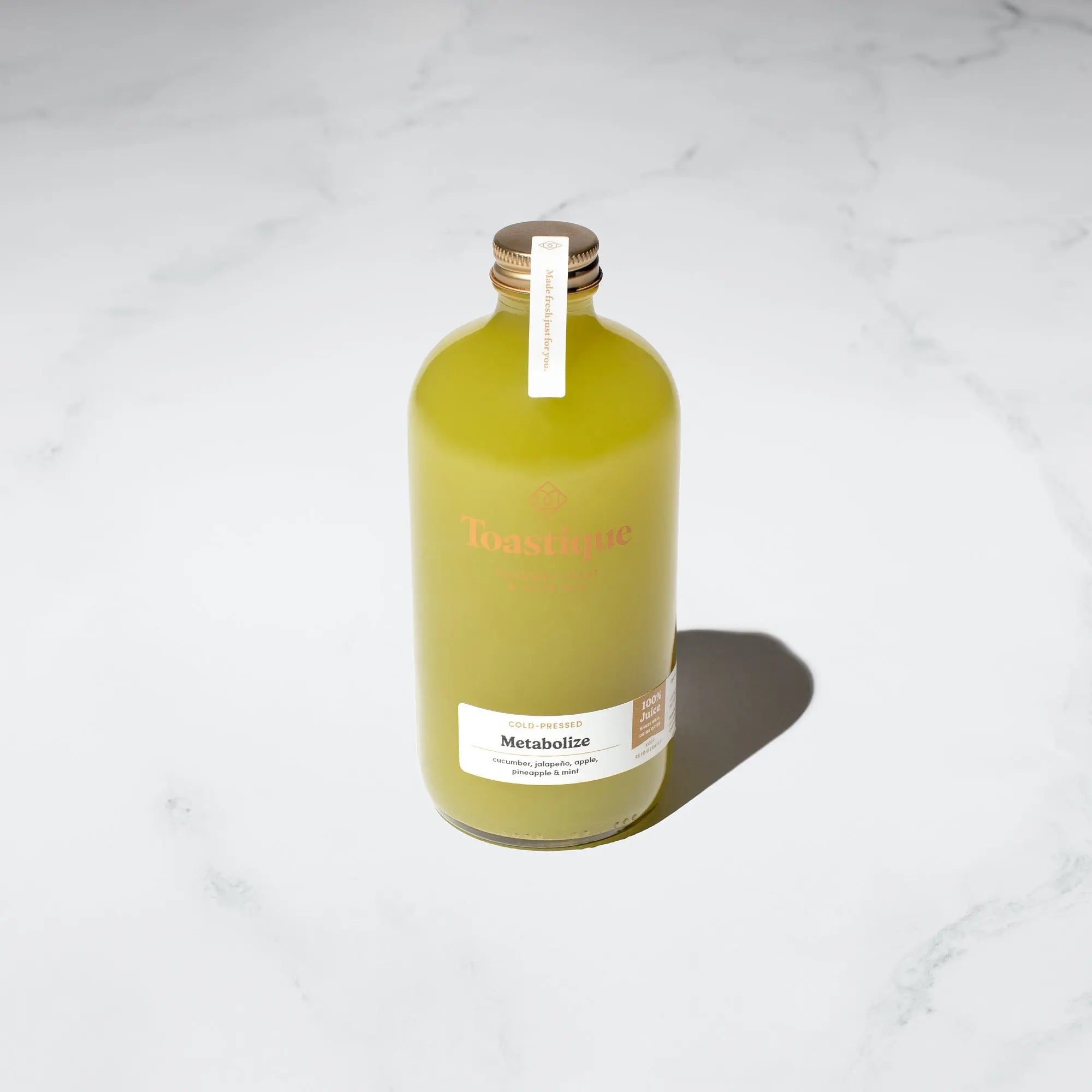 Metabolize Cold Pressed Juice – Cucumber, Pineapple, Mint