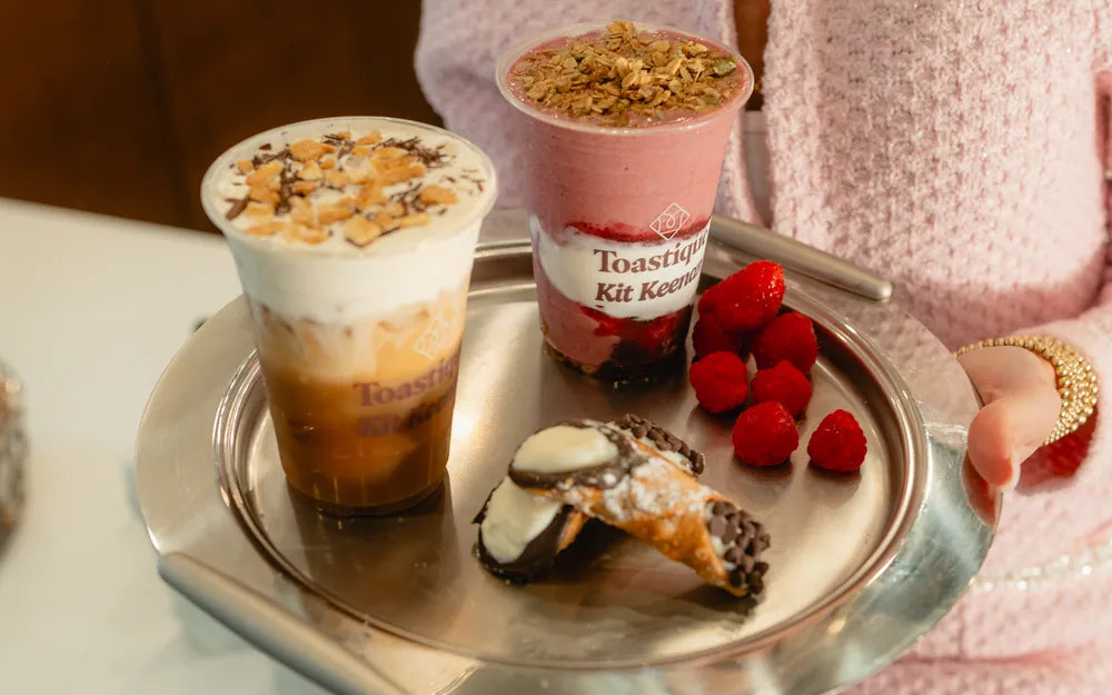 The Cannoli Cloud Coffee and the Raspberry Crumble Smoothie